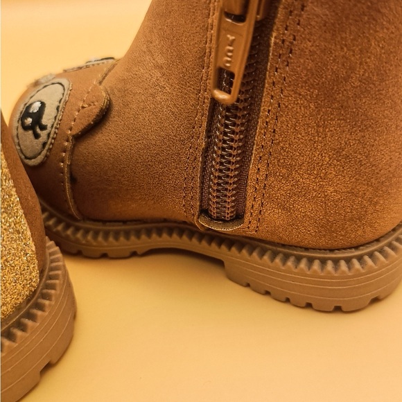 Wonder Nation Tan Owl Kids Boots - Picture 2 of 8